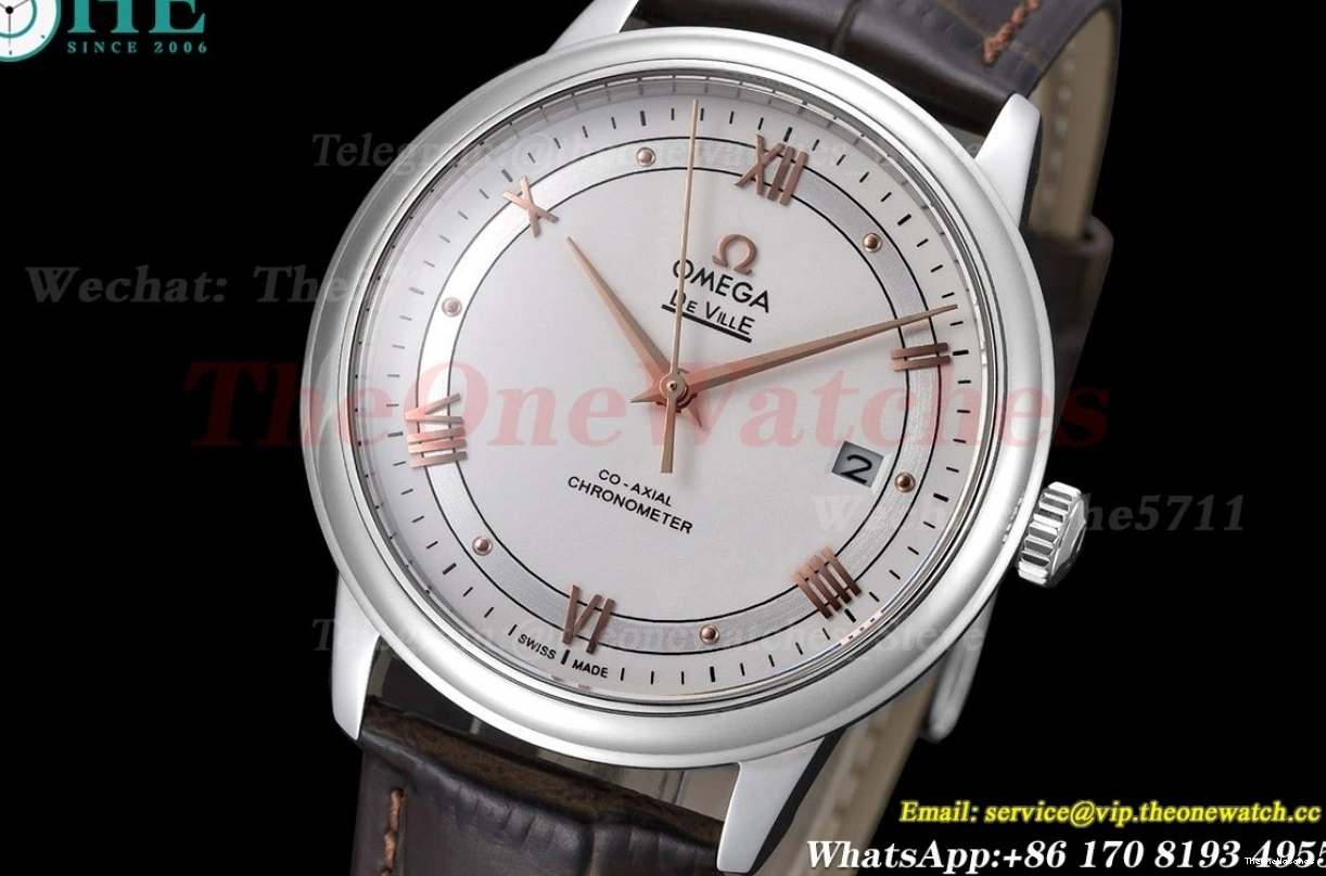 White SS Co-Axial Line Ville Men's De LE GDF 39.5MM MY8215 1226